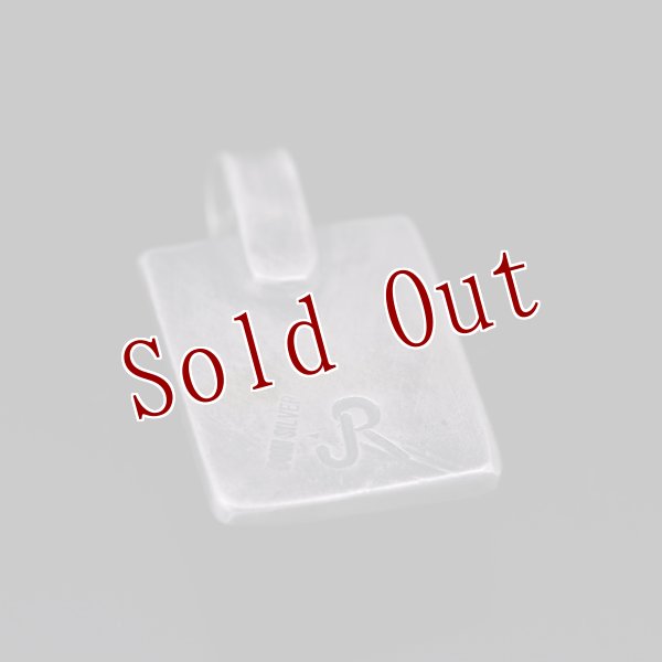 画像2: クリーク族 Jesse Robbins Fox コインシルバー スクエア ペンダント (2)