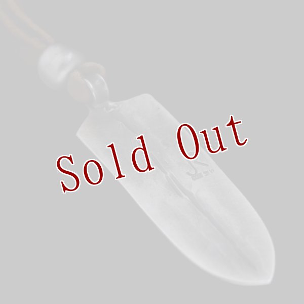 画像2: クリーク族 Jesse Robbins コインシルバー フェザー ペンダント (2)