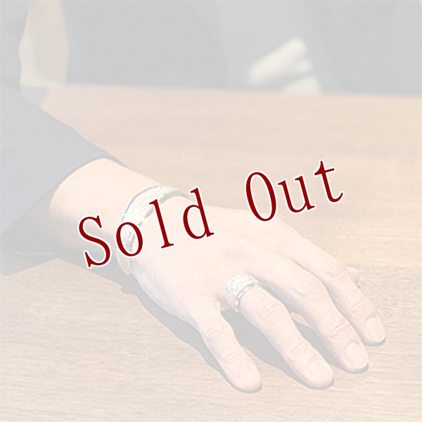 画像4: ホピ族 Marlin Honhongva ティアラ バングル メンズ M (4)