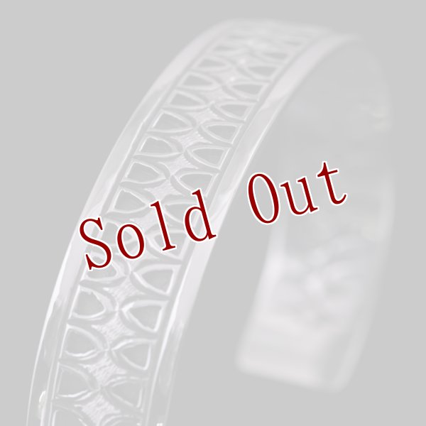 画像4: ホピ族 Emmett Navakuku 1/2” ミルキーウェイ オーバーレイ バングル (4)