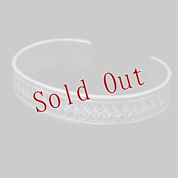 画像5: ホピ族 Emmett Navakuku 1/2” ミルキーウェイ オーバーレイ バングル (5)