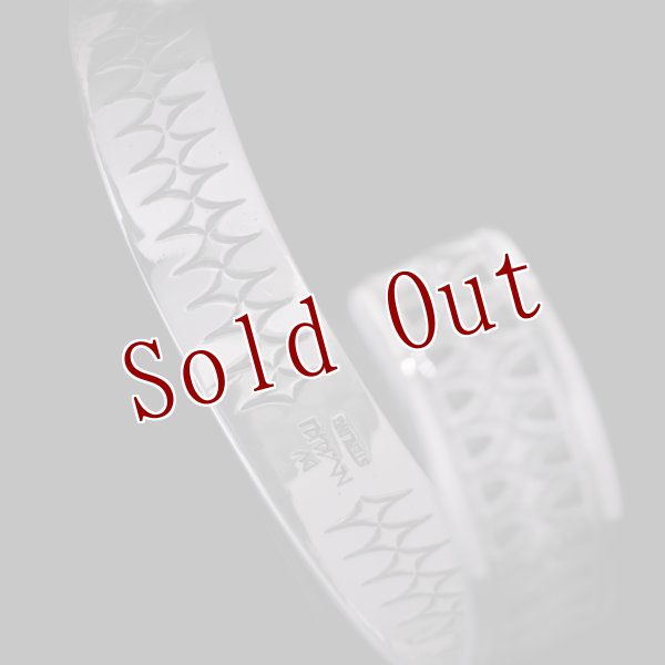 画像6: ホピ族 Emmett Navakuku 1/2” ミルキーウェイ オーバーレイ バングル (6)