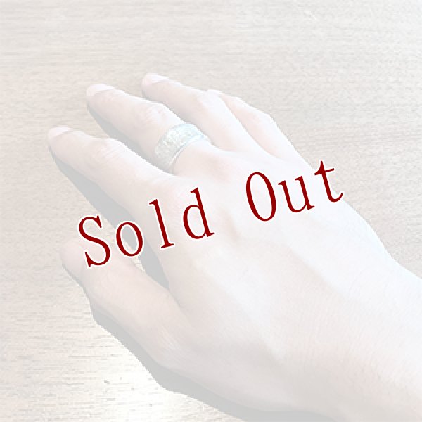 画像4: ホピ族 Marlin Honhongva 1/2" インサイドインレイ マルチカラー リング 17号 (4)