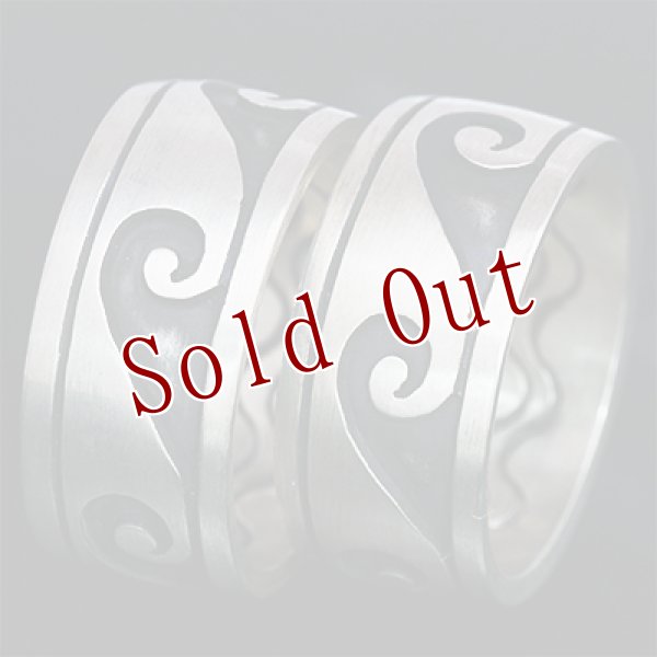 画像4: ホピ族 Emmett Navakuku ウォーター/ウォーター オーバーレイ リング 21号 19.5号 (4)