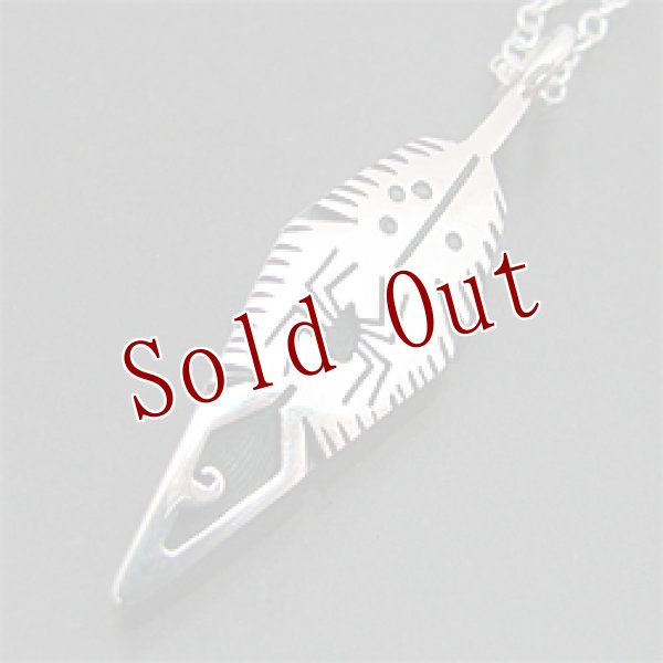 画像1: ホピ族 Raymond Kyasyousie フェザー ネックレス (1)