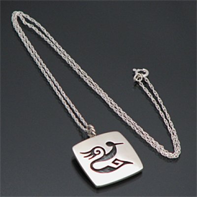 画像1: ホピ族 バードモチーフ ネックレス