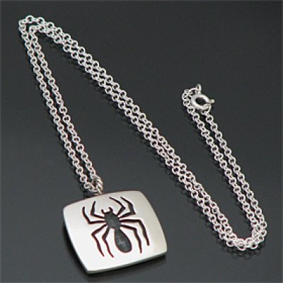 画像1: ホピ族 スパイダーモチーフ ネックレス