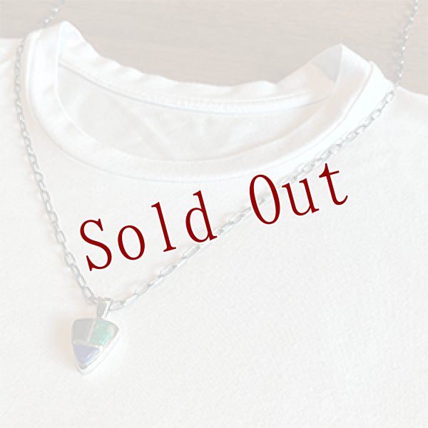 画像4: ホピ族 Marlin Honhongva マルチカラー インレイ トライアングル ペンダント (4)