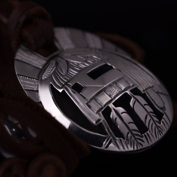 画像4: ホピ族 Emmett Navakuku ロングヘア カチナ オーバーレイ ペンダント (4)