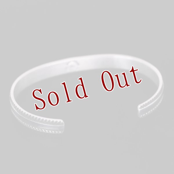 画像5: 【RIVER MAIL企画】ナバホ族 Bruce Morgan 1/4" 14K チゼル プレーン バングル (5)