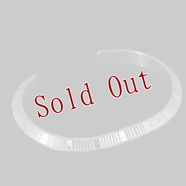 画像5: ナバホ族 Bruce Morgan #2TR ストライプ(14K)/プレーン(SS) バングル 【RIVER MAIL企画】 (5)