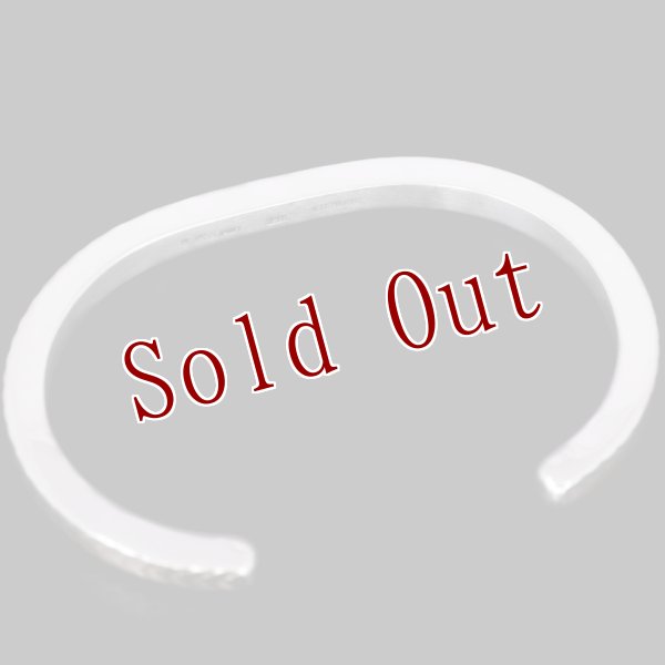 画像5: 【再入荷】ナバホ族 Bruce Morgan #6SQ ダイヤ+アロー(14K)/プレーン(SS) バングル【RIVER MAIL企画】 (5)