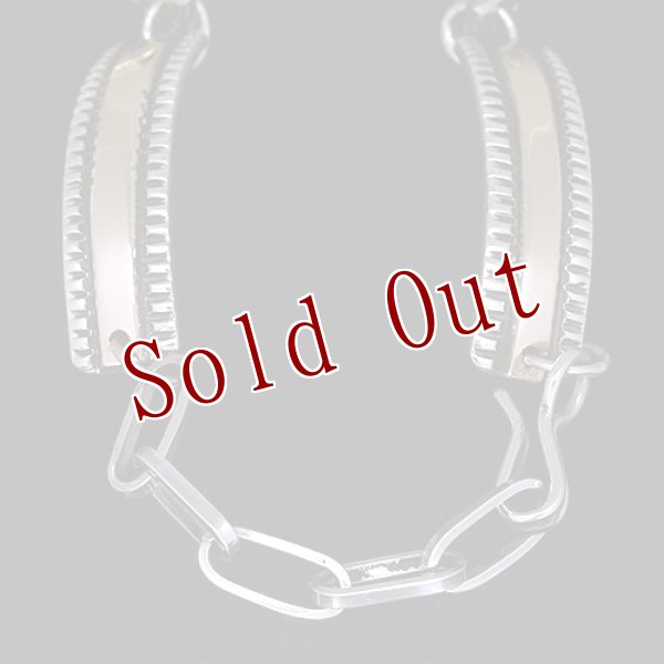 画像2: 【RIVER MAIL企画】ナバホ族 Bruce Morgan 1/4” 14K チゼル プレーン ブレスレット (2)