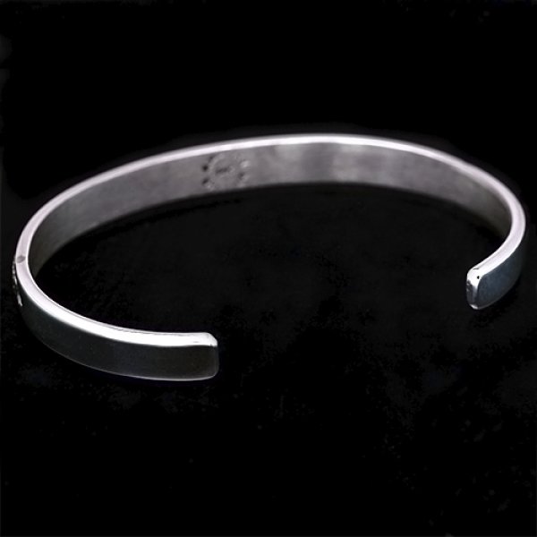 画像4: 【再入荷】ナバホ族 Bruce Morgan 1/4" 14K コーンロー バングル (4)