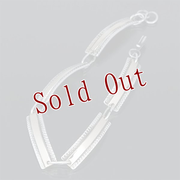 画像2: ナバホ族 Bruce Morgan 1/4” 3/8" 14K チゼル プレーン ブレスレット (2)