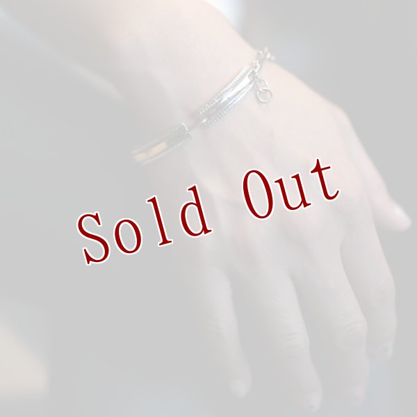 画像8: ナバホ族 Bruce Morgan 1/4” 3/8" 14K チゼル プレーン ブレスレット (8)