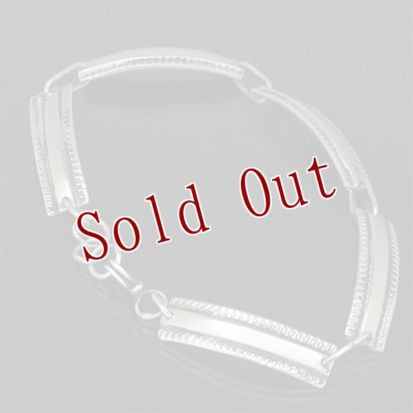 画像3: ナバホ族 Bruce Morgan 1/4” 3/8" 14K チゼル プレーン ブレスレット (3)