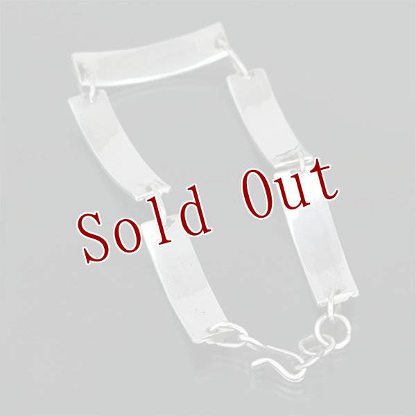 画像6: ナバホ族 Bruce Morgan 1/4” 3/8" 14K チゼル プレーン ブレスレット (6)