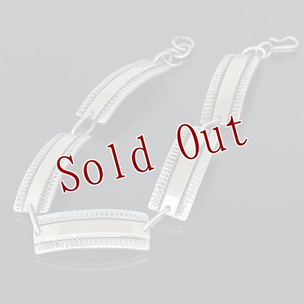 画像5: ナバホ族 Bruce Morgan 1/4” 3/8" 14K チゼル プレーン ブレスレット (5)