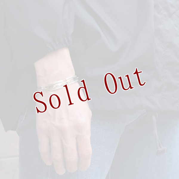 画像10: ナバホ族 Bruce Morgan 1/4” 3/8" 14K チゼル プレーン ブレスレット (10)