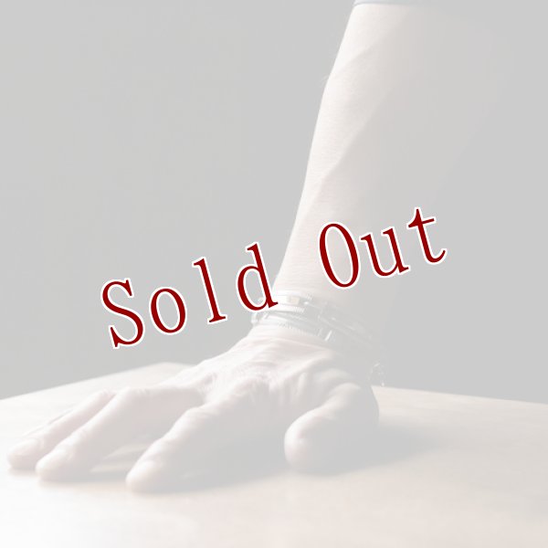 画像11: ナバホ族 Bruce Morgan 1/4” 3/8" 14K チゼル プレーン ブレスレット (11)