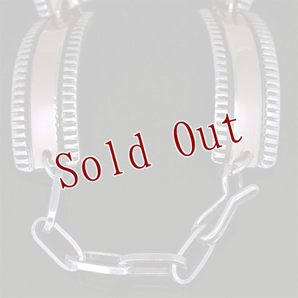 画像2: 【RIVER MAIL企画】ナバホ族 Bruce Morgan 3/8” 14K チゼル プレーン ブレスレット (2)