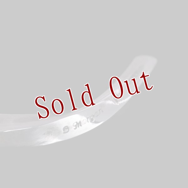 画像6: 【RIVER MAIL企画】ナバホ族 Bruce Morgan #6SQ 14K/SS ツイスト プレーン バングル (6)