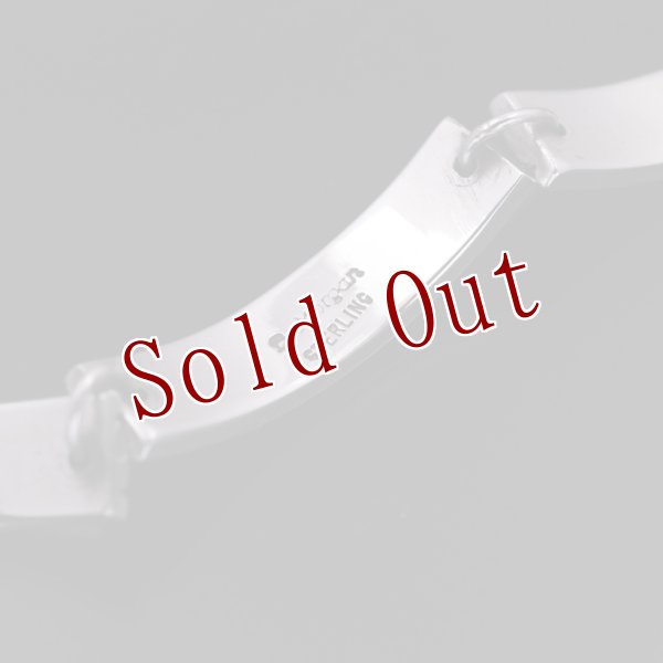 画像4: 【RIVER MAIL企画】ナバホ族 Bruce Morgan 1/4” SS 4ダイヤ+アロー ブレスレット (4)