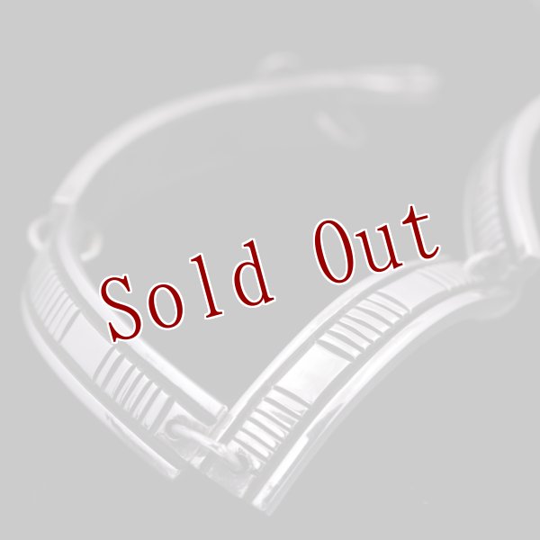 画像2: 【RIVER MAIL企画】ナバホ族 Bruce Morgan 1/4” SS ストライプ+プレーン ブレスレット (2)