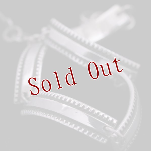 画像2: 【RIVER MAIL企画】ナバホ族 Bruce Morgan 1/4” SS チゼル プレーン ブレスレット (2)