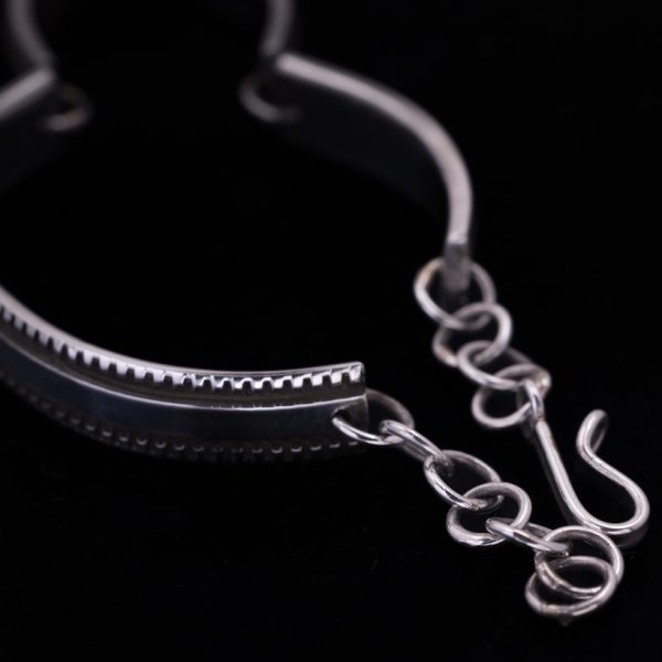 画像3: 【RIVER MAIL企画】ナバホ族 Bruce Morgan 1/4” SS チゼル ブレスレット (3)