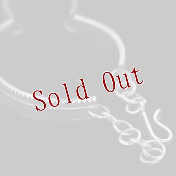 画像3: 【RIVER MAIL企画】ナバホ族 Bruce Morgan 1/4” SS チゼル プレーン ブレスレット (3)