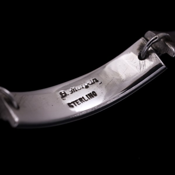 画像4: 【RIVER MAIL企画】ナバホ族 Bruce Morgan 1/4” SS チゼル ブレスレット (4)