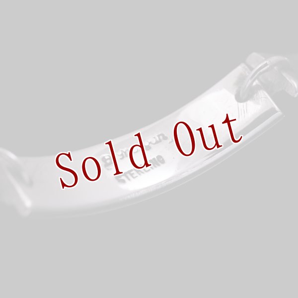 画像4: 【RIVER MAIL企画】ナバホ族 Bruce Morgan 1/4” SS チゼル プレーン ブレスレット (4)