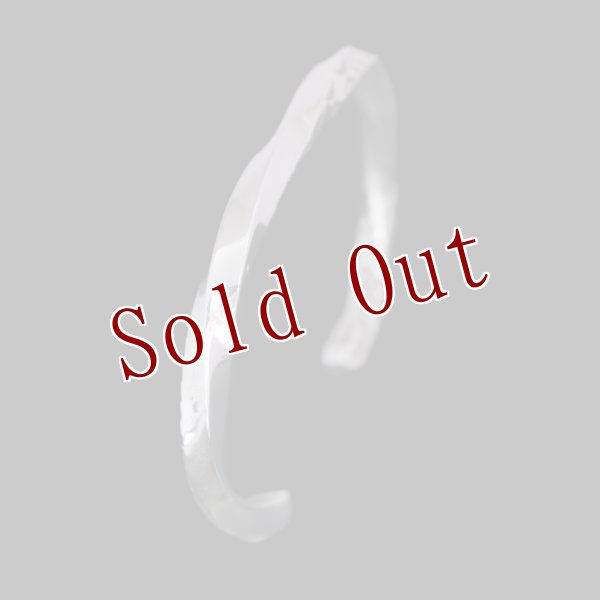 画像3: ナバホ族 Bruce Morgan #6SQ SS ツイスト ダイヤ+アロー バングル【RIVER MAIL企画】 (3)