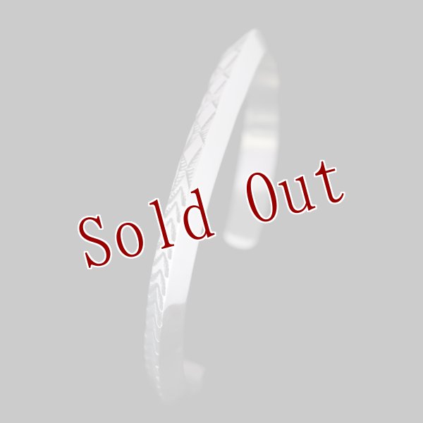 画像3: ナバホ族 Bruce Morgan #2TR プレーン(SS)/4ダイヤ+アロー(SS) バングル【RIVER MAIL企画】 (3)