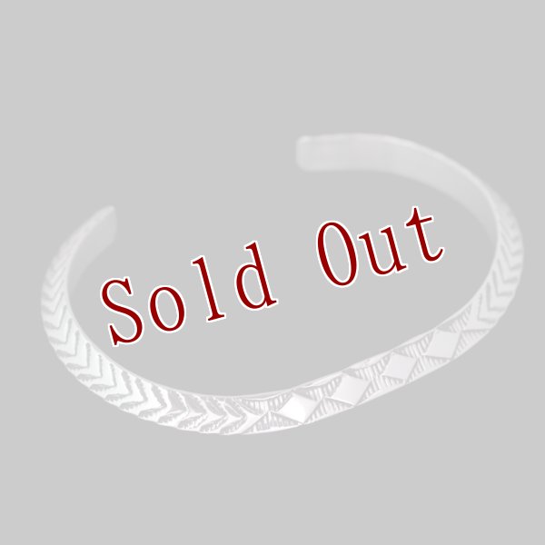 画像4: ナバホ族 Bruce Morgan #2TR プレーン(SS)/4ダイヤ+アロー(SS) バングル【RIVER MAIL企画】 (4)