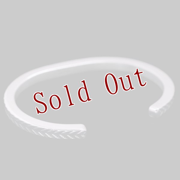 画像5: ナバホ族 Bruce Morgan #6SQ 4ダイヤ+アロー(SS)/プレーン(SS) バングル【RIVER MAIL企画】 (5)