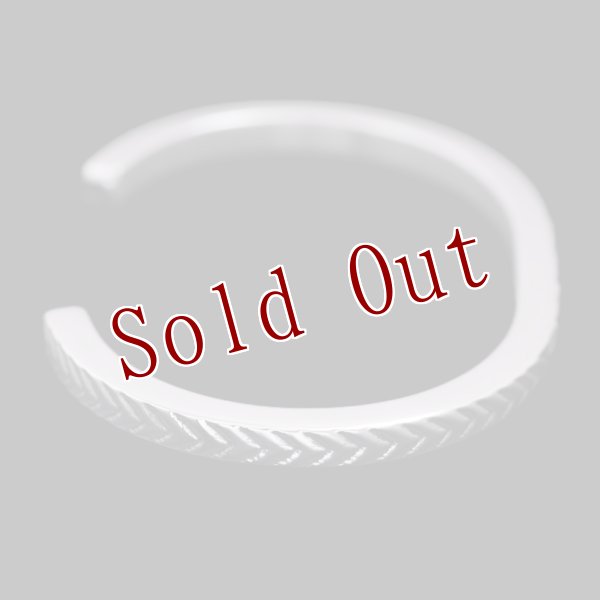 画像6: ナバホ族 Bruce Morgan #6SQ 4ダイヤ+アロー(SS)/プレーン(SS) バングル【RIVER MAIL企画】 (6)