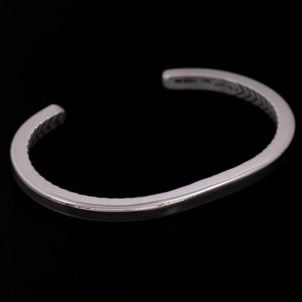 画像5: ナバホ族 Bruce Morgan #6SQ プレーン(14K)/4ダイヤ+アロー(SS) バングル【RIVER MAIL企画】 (5)