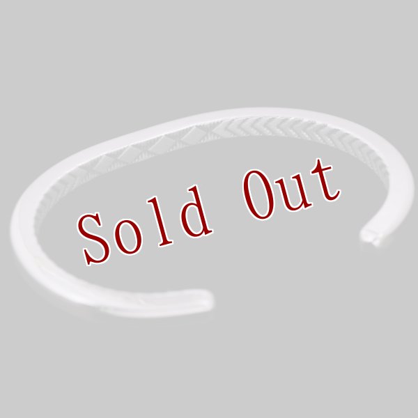 画像6: ナバホ族 Bruce Morgan #6SQ プレーン(14K)/4ダイヤ+アロー(SS) バングル【RIVER MAIL企画】 (6)