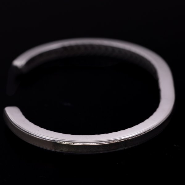 画像7: ナバホ族 Bruce Morgan #6SQ プレーン(14K)/4ダイヤ+アロー(SS) バングル【RIVER MAIL企画】 (7)