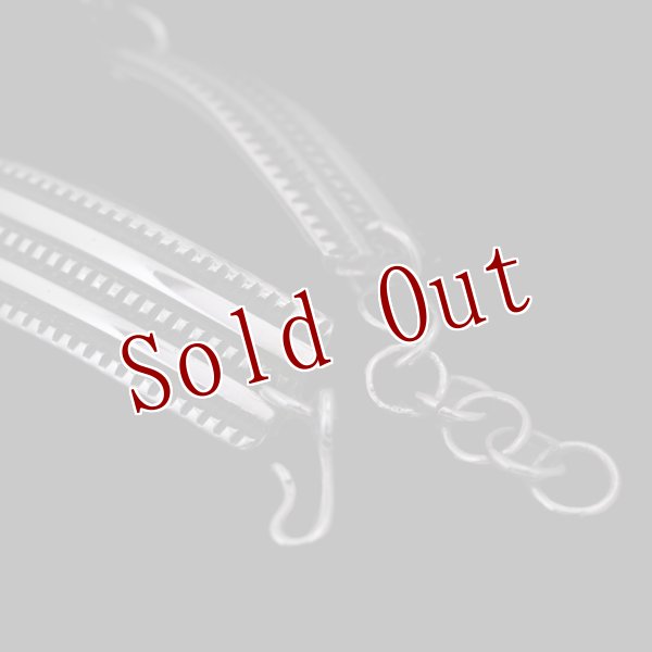 画像2: 【RIVER MAIL企画】ナバホ族 Bruce Morgan 3/8” SS 2連チゼル ブレスレット (2)