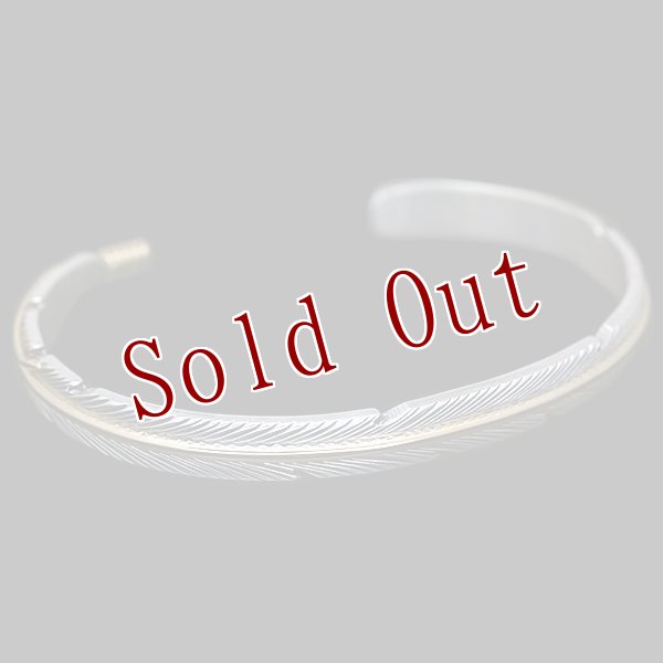 画像5: 【再入荷】ナバホ族 Harvey Mace 1/4" 12KGF イーグルフェザー バングル (5)