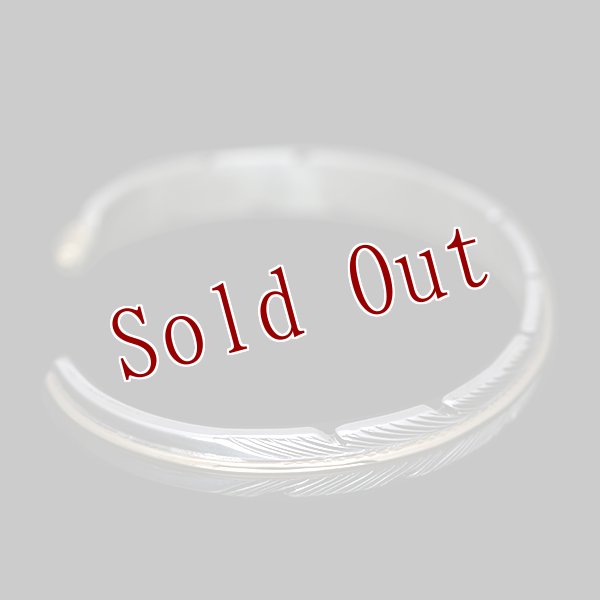 画像4: 【再入荷】ナバホ族 Harvey Mace 1/4" 12KGF イーグルフェザー バングル (4)