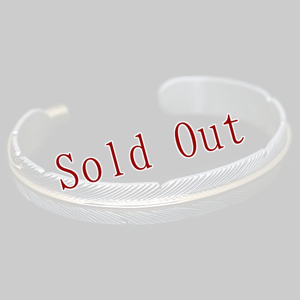 画像4: 【再入荷】ナバホ族 Harvey Mace 3/8” 12KGF イーグルフェザー バングル (4)