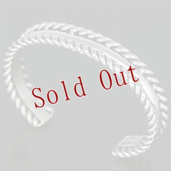 画像1: ナバホ族  Delbert Vandever ツイストワイヤー バングル (1)