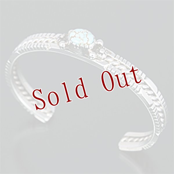 画像1: ナバホ族  Delbert Vandever #8 バングル (1)