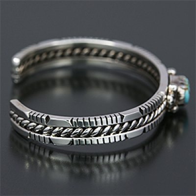 画像1: ナバホ族  Delbert Vandever #8 バングル