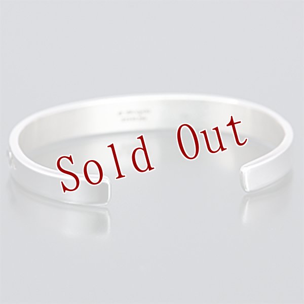 画像3: ナバホ族 Bruce Morgan スタンプワーク 1/4 バングル レディース M (3)